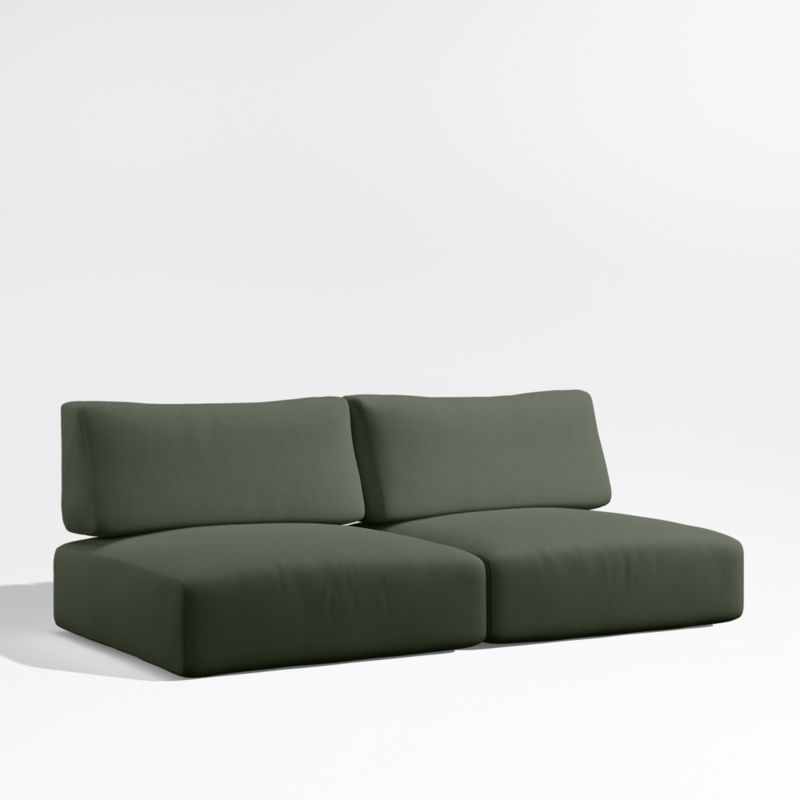 Mallorca Cast Sage Green Sunbrella ® Outdoor Sofa Cushion - image 0 of 2