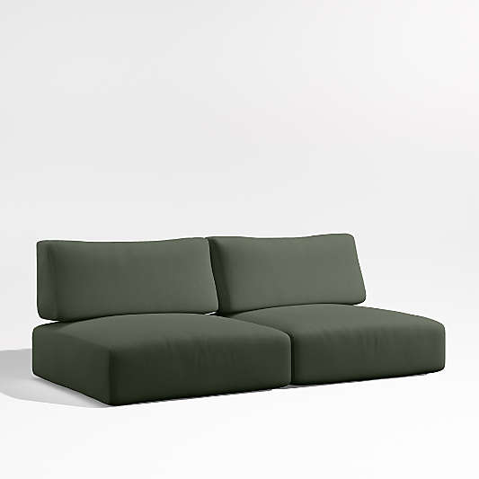 Replacement Mallorca Cast Sage Green Sunbrella ® Outdoor Sofa Cushion