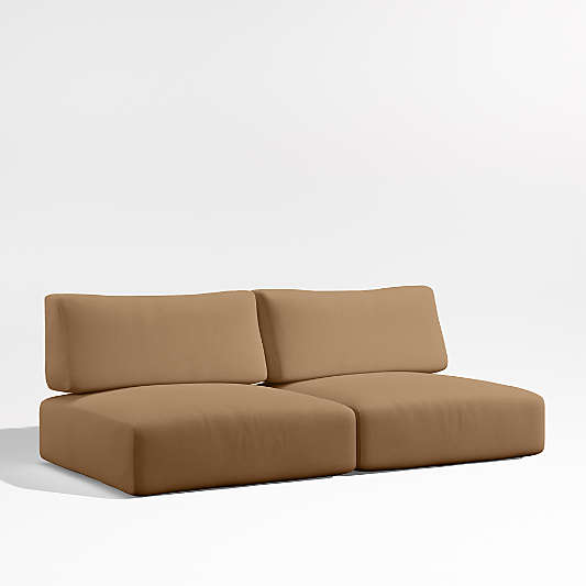 Replacement Mallorca Cast Teak Brown Sunbrella ® Outdoor Sofa Cushion