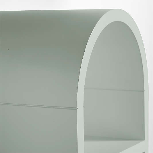Mallory 11" Sage Green Small Kids Wall Shelf