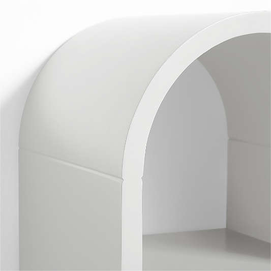 Mallory 11" Kids Large White Wall Shelf