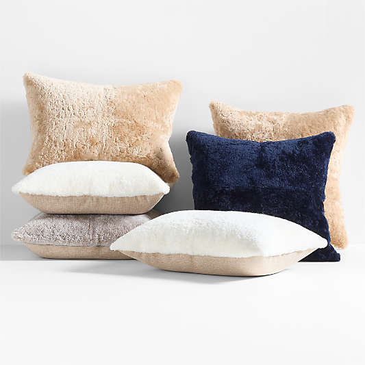 Malmo Shearling Throw Pillows