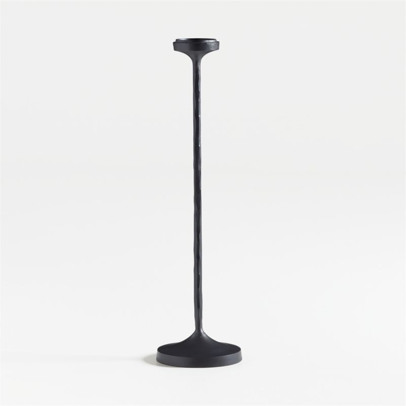 Maloy Black Metal Floor Pillar and Taper Holder 27" - image 4 of 5