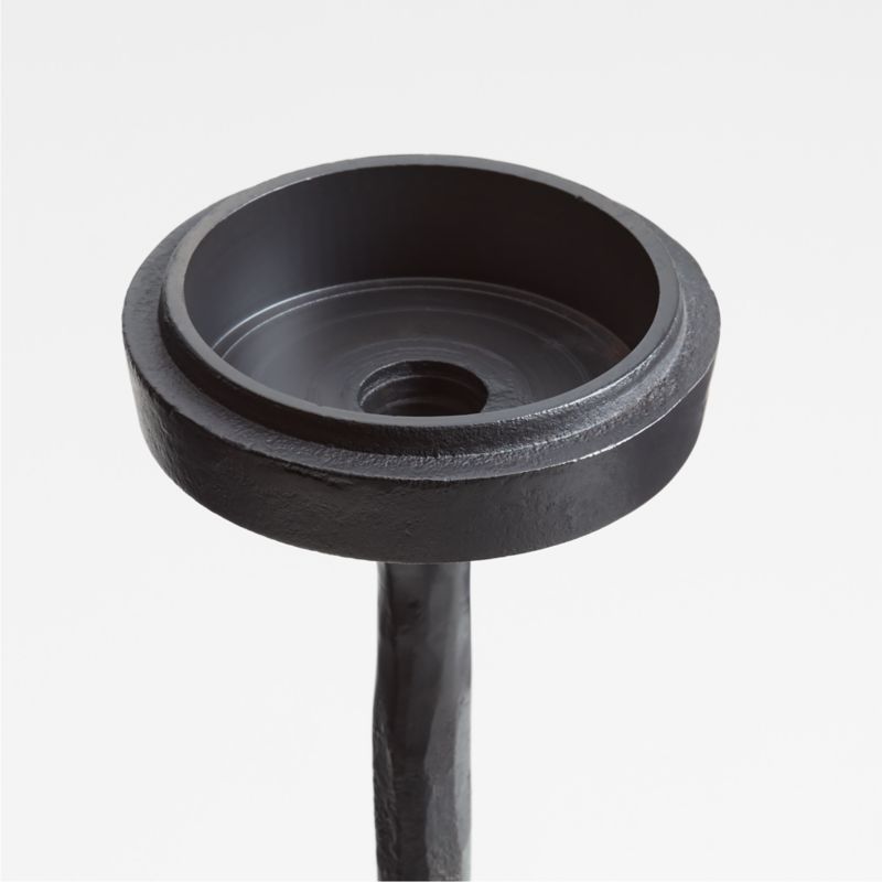 Maloy Black Metal Floor Pillar and Taper Holder 27" - image 3 of 5