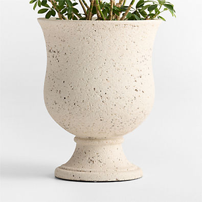 View Malta Ivory Urn Indoor/Outdoor Planter 22.1" x 17.3" details