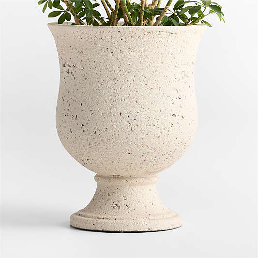 Malta Ivory Urn Indoor/Outdoor Planter 22.1" x 17.3"