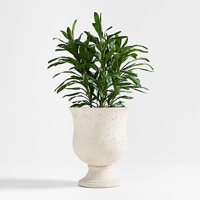 Malta Ivory Urn Indoor/Outdoor Planter 21.5"x27"