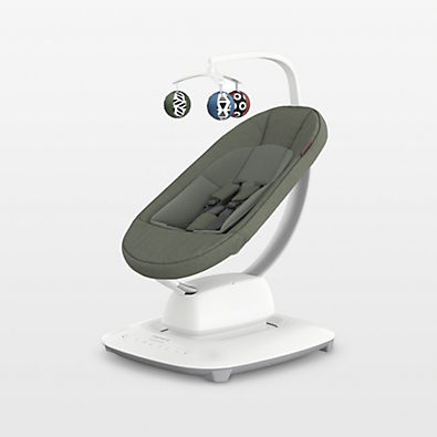 View UPPAbaby Mamaroo Camila Dark Green Baby Bouncer Chair details