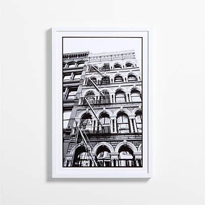 "Manhattan Towering Perspective" by Carly Tabak 30"x45" Framed Photography Print