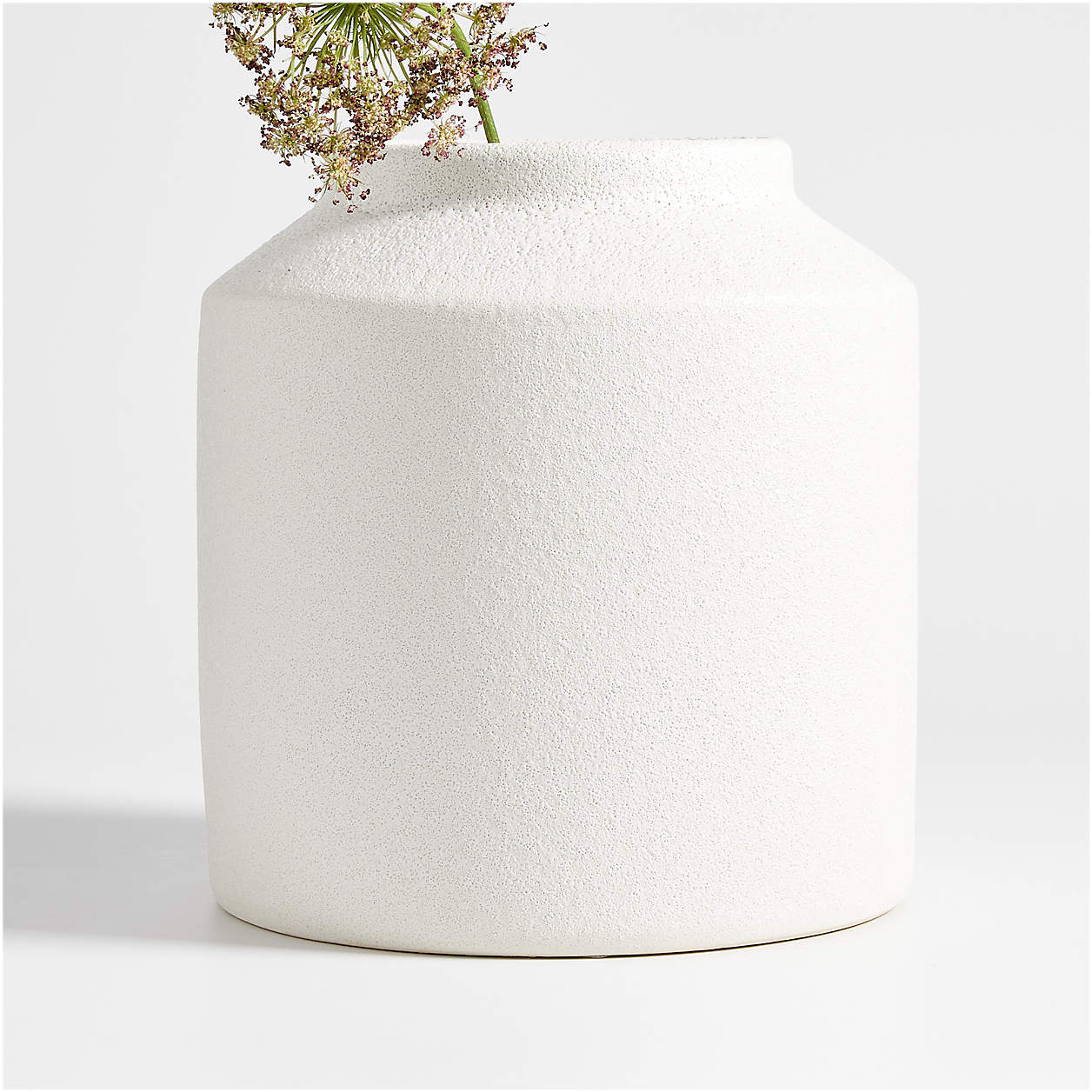 Manor Earthenware Textured White Vase + Reviews 