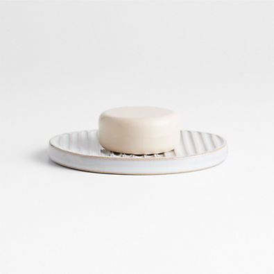 View Marah White Ceramic Soap Dish details