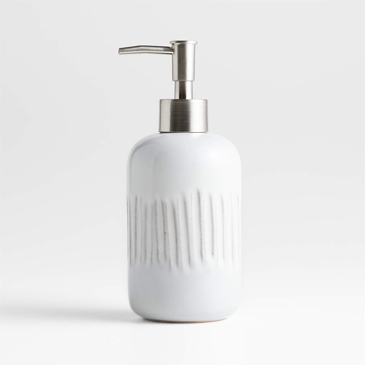 Marah White Ceramic Soap Dispenser