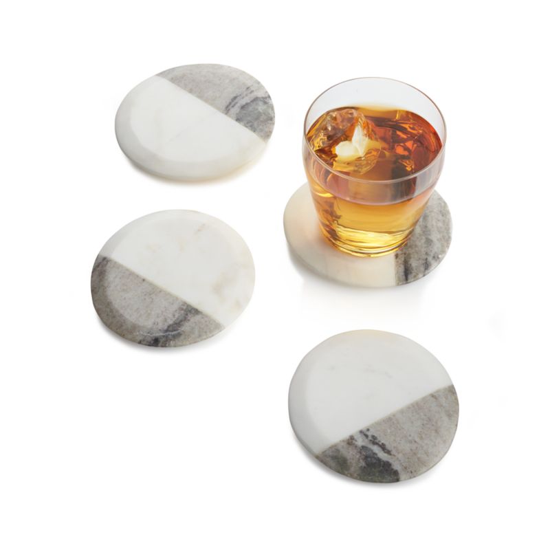 Marble Coasters, Set of 4 - image 5 of 6