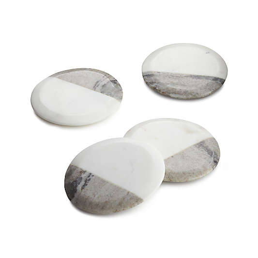 Marble Coasters, Set of 4