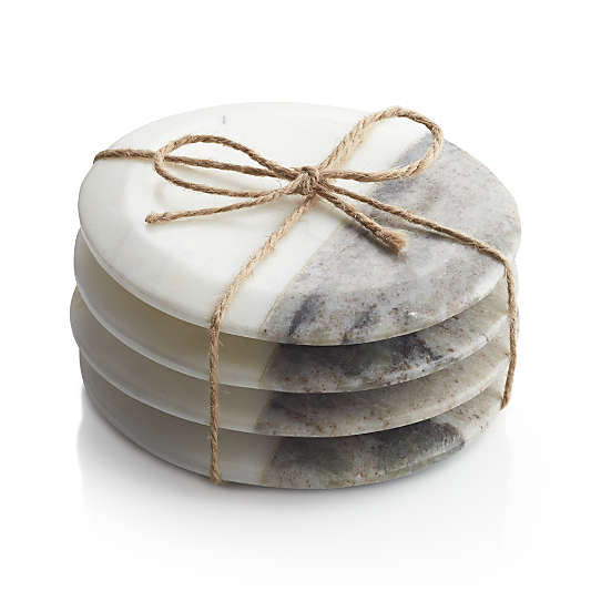 Marble Coasters, Set of 4