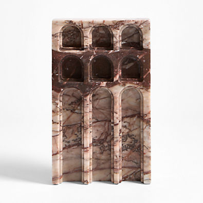 View Rome Red Marble Decorative Staircase 12" details
