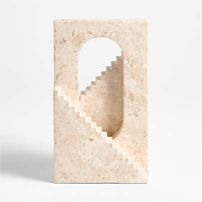 Athens Beige Marble Decorative Staircase 7"