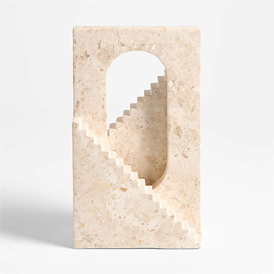 Athens Beige Marble Decorative Staircase 7"