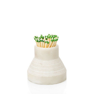 View Hudson Grace White Marble Match Striker details