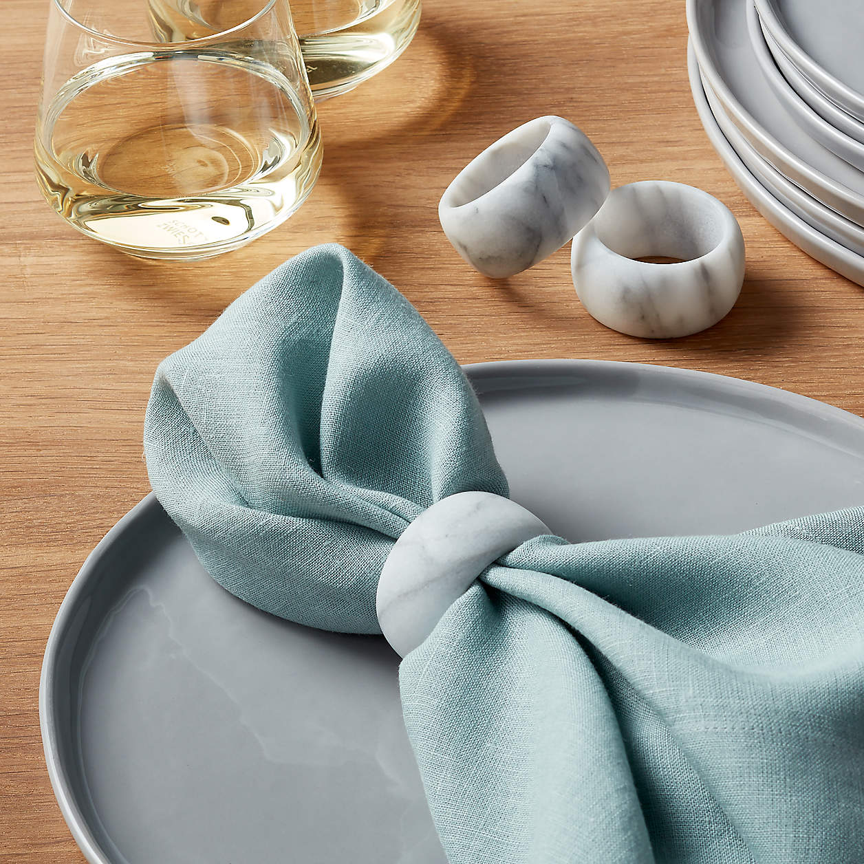 Marble Napkin Ring + Reviews Crate & Barrel