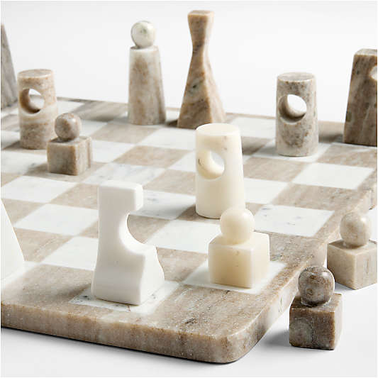 Marble Post Modern Chess Game