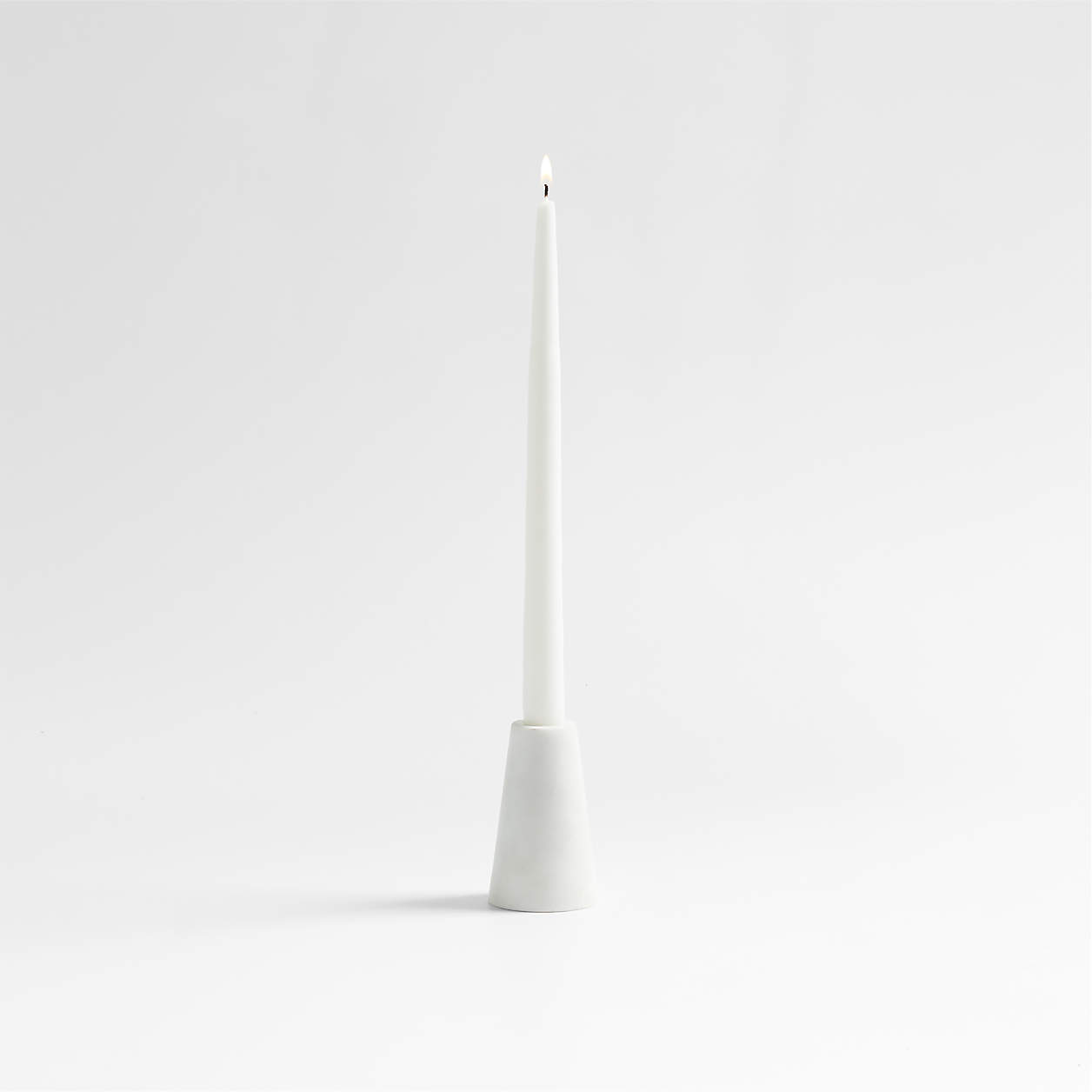 Marble Taper Candle Holder 4" + Reviews Crate & Barrel