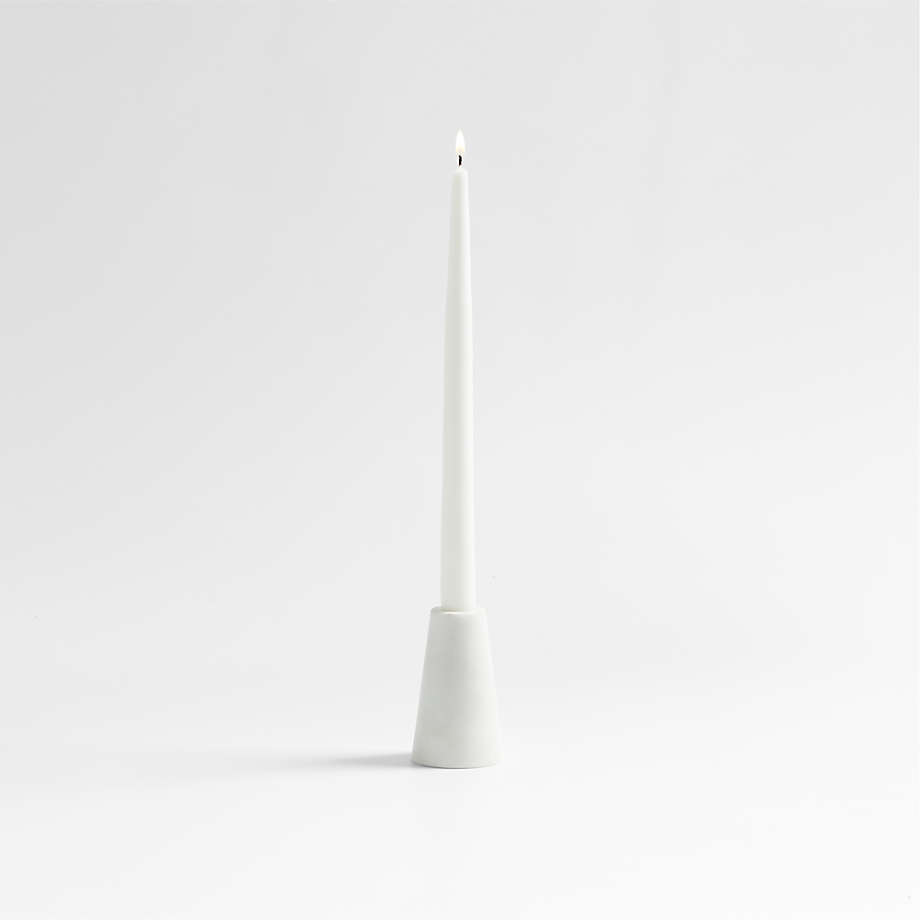 Marble Taper Candle Holder 4" + Reviews Crate & Barrel