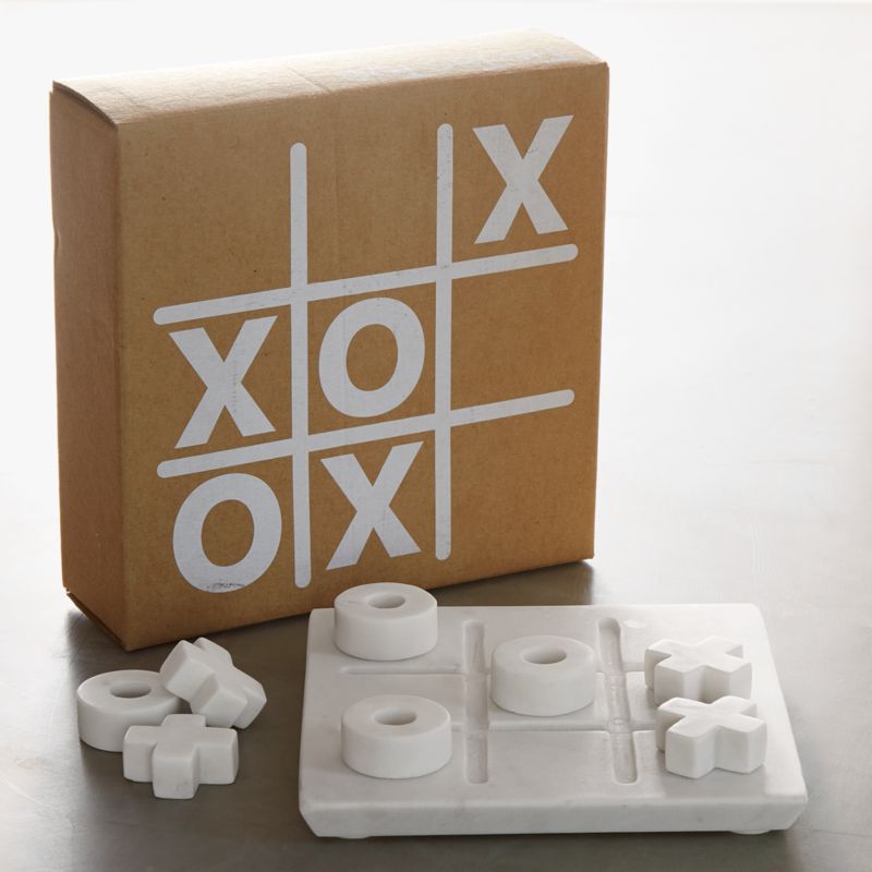 Marble Tic Tac Toe - Decorative Coffee Table Games - Dear Keaton