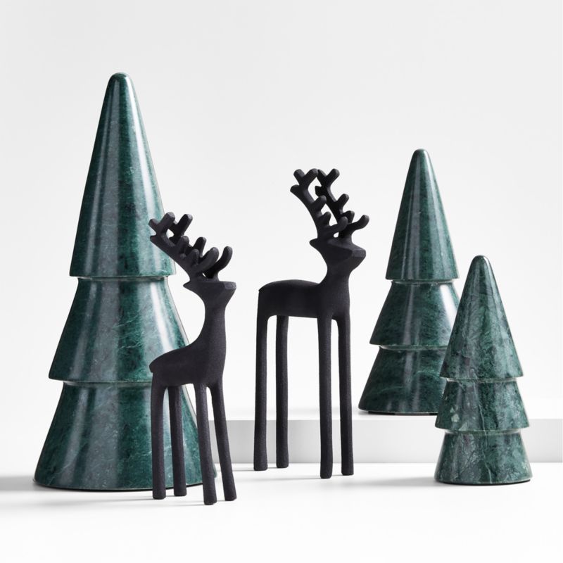 Medium Green Marble Christmas Tree 9" - image 1 of 2