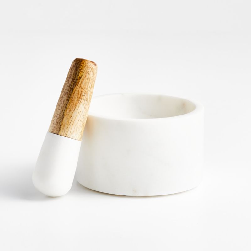 Marble & Wood Mortar & Pestel - Shop The Butler's Pantry