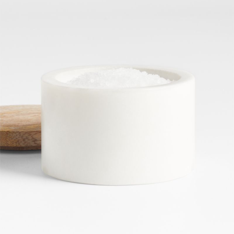 Wood and Marble Salt Cellar - image 1 of 3