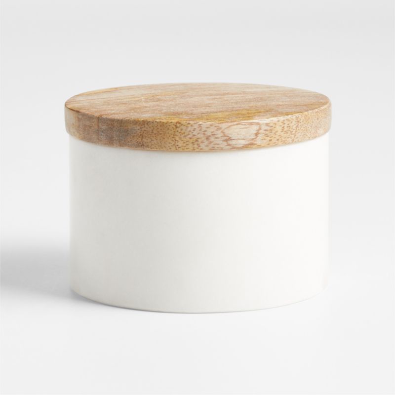 Wood and Marble Salt Cellar - image 0 of 3