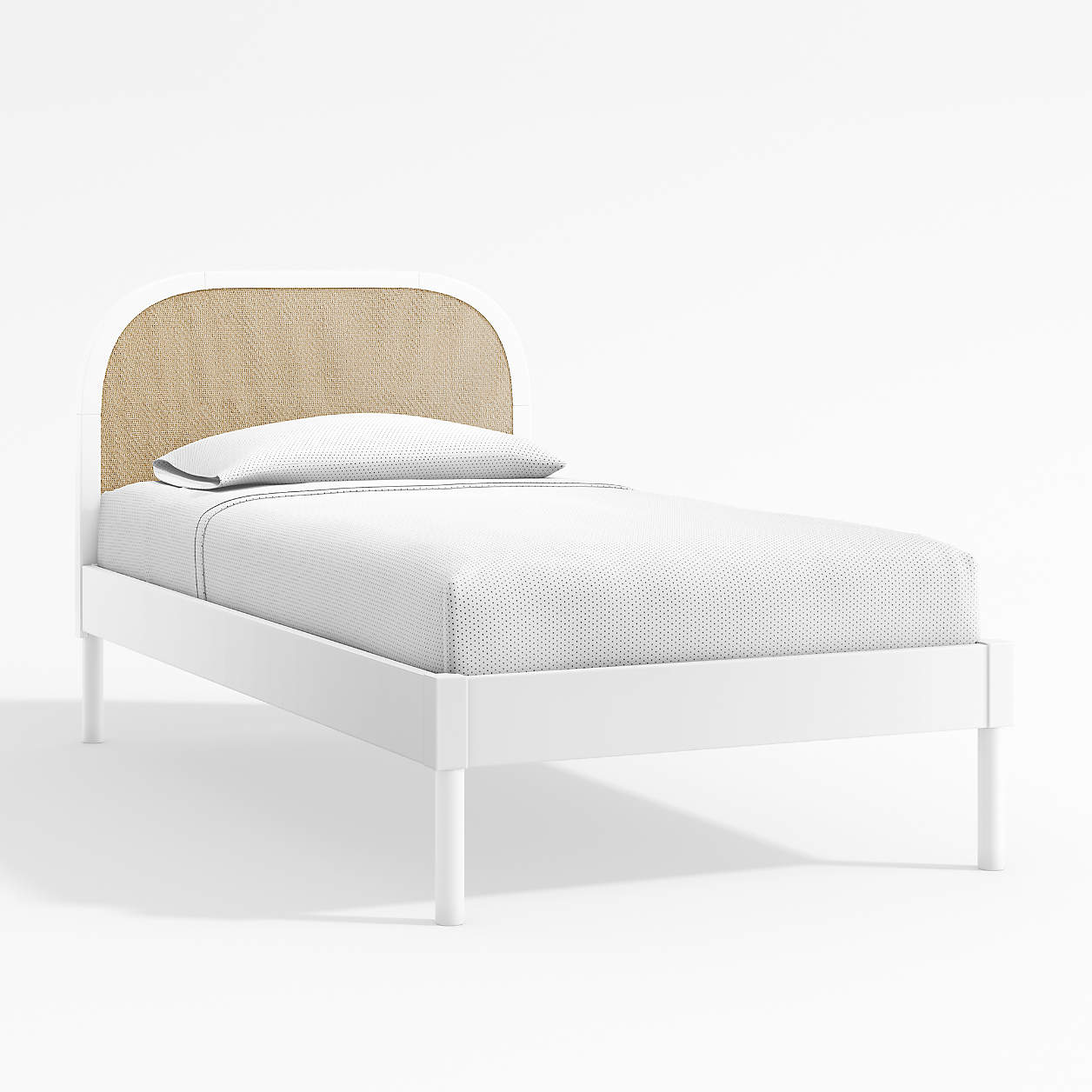 Maren Kids White Cane Bed Frame Crate & Kids Canada