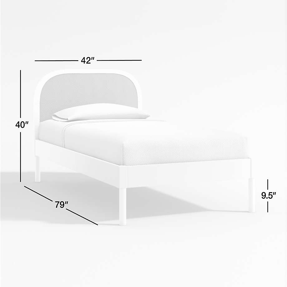 View Maren Olive Cane Kids Bed - image 2 of 14