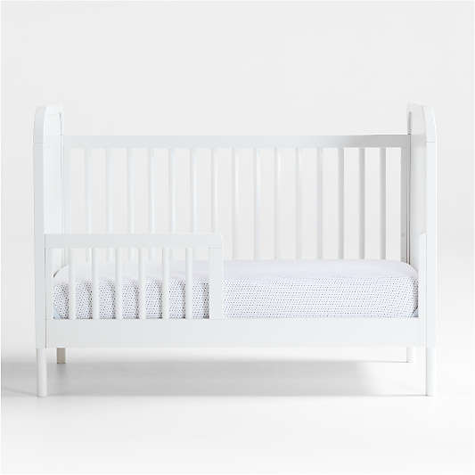 Maren White Wood Toddler Bed Rail