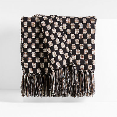 View Margra 70"x55" Dotted Woven Throw Blanket details