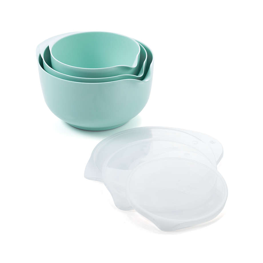 Rosti Retro Green Melamine Mixing Bowls with Lids Set + Reviews