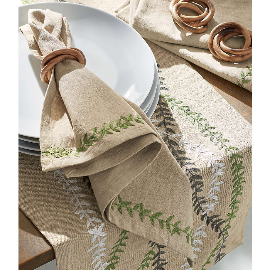 3-Ring Wood Napkin Ring + Reviews | Crate & Barrel