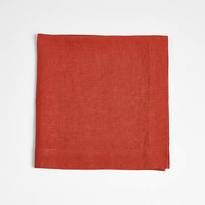 Marin Chili Red EUROPEAN FLAX ™-Certified Linen Napkin