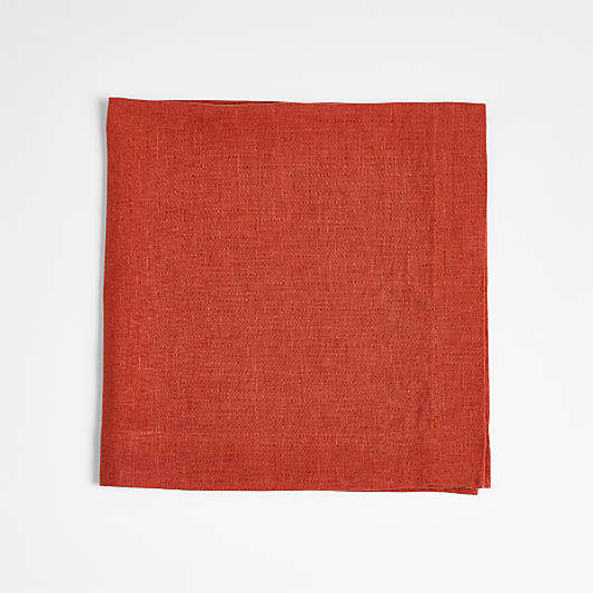 Marin Chili Red EUROPEAN FLAX ™-Certified Linen Napkin