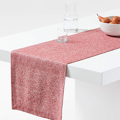 Marin 120" Luminous Red Textured Table Runner