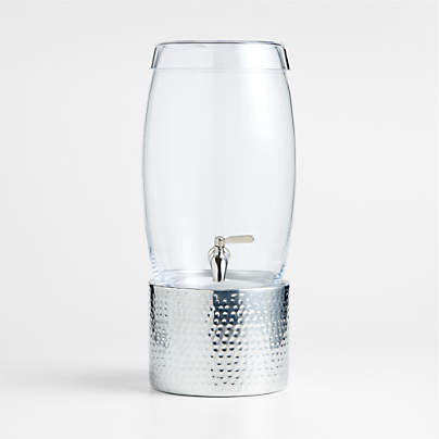 Marin 2.7-Gallon Drink Dispenser with Bash Silver Stand