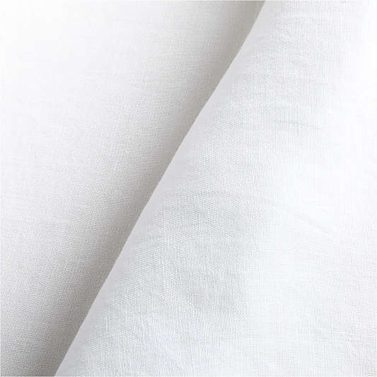 Marin 60"x120" White EUROPEAN FLAX â„¢-Certified Linen Tablecloth