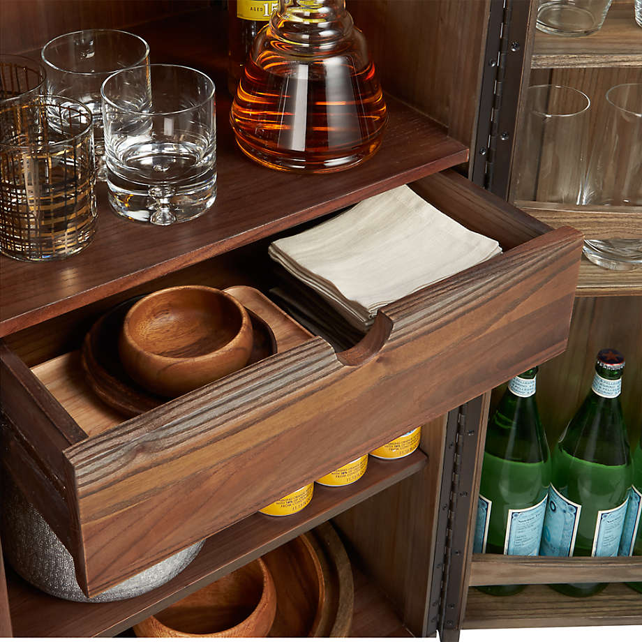 Crate and barrel store marin bar cabinet