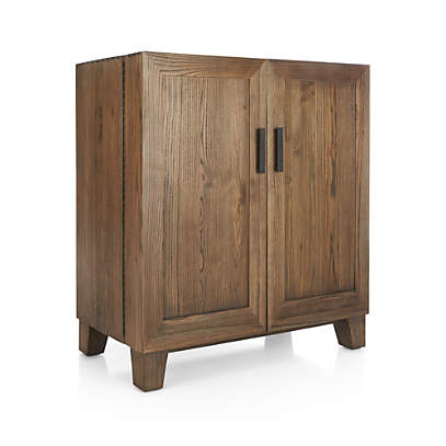 Crate and barrel bar cabinet deals marin