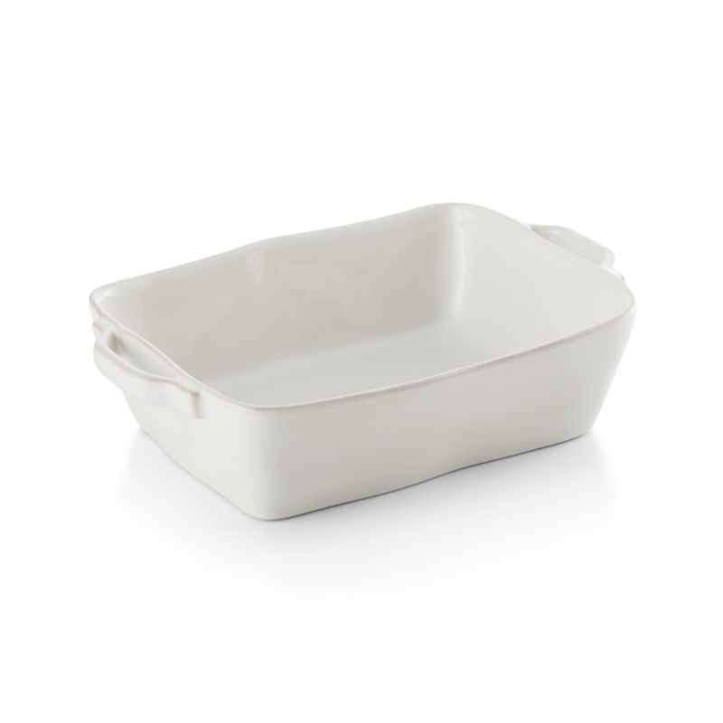 Marin 10"x7" White Small Baker with Handles - image 8 of 10