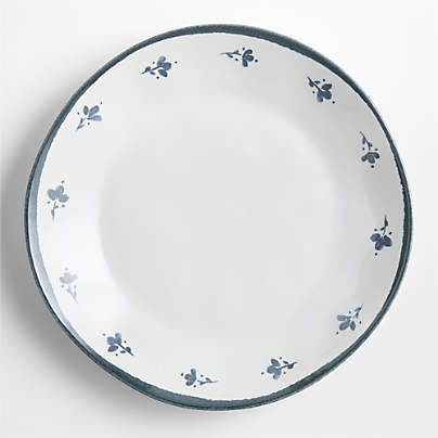 Marin Blue and White Botanical Dinner Plate