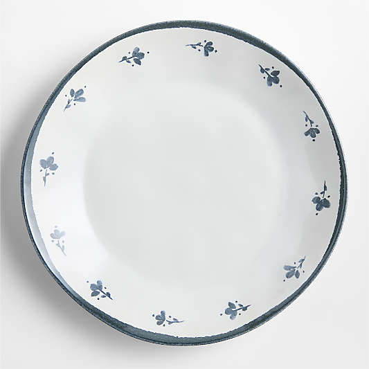 Marin Blue and White Botanical Dinner Plate