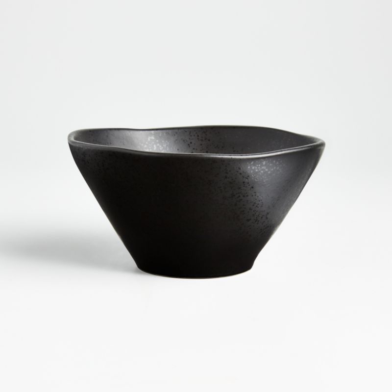 Marin Matte Black Cereal Bowls, Set of 8