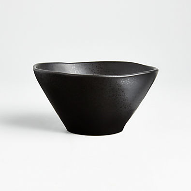 View Marin Matte Black Stoneware Cereal Bowl details